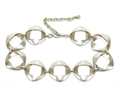 HENNING KOPPEL FOR GEORG JENSEN; an No.190H necklace, length 29cm, approx. weight 53.6g, in box.Condition Report: Maximum len