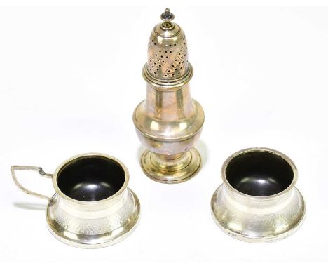 JOHN WAKELIN &amp; WILLIAM TAYLOR; a George III hallmarked silver sugar caster of baluster form, London 1765 (probably) appro