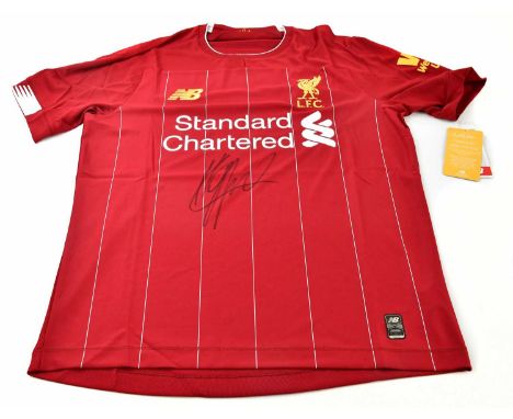 JURGEN KLOPP; a signed Liverpool Premier League Winners shirt, signed to the front, size S.Condition Report: Creasing and lig