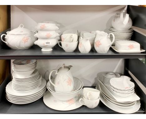A very extensive German porcelain tea and dinner service.