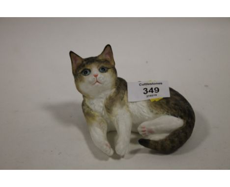 A ROYAL WORCESTER KITTENS TABBY MATTE FINISH FIGURE