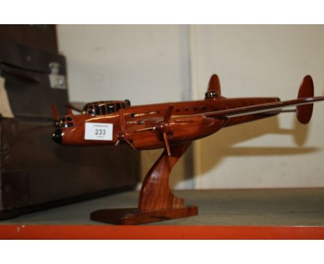 A MODERN WOODEN PLANE MODEL 