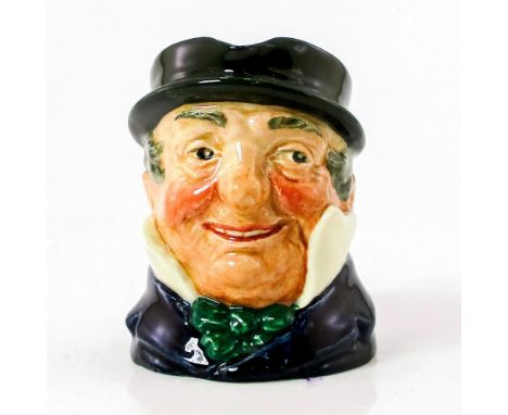 Blue-black coat, light blue collar; grey-green hat; white collar; red bow tie.The wonderful characters of Dickens' novels wer
