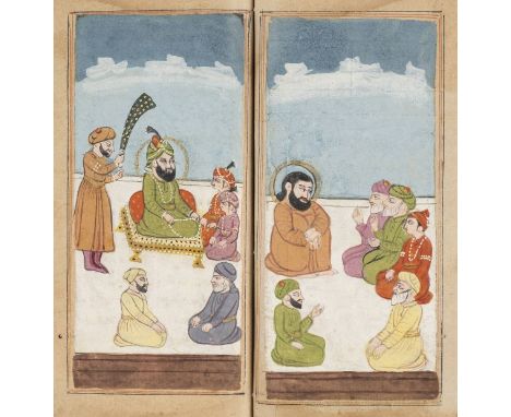 Hafez. Divan, Kashmir, 19th century,  Persian manuscript in black ink on laid paper, 208 leaves + 16 blanks, text in double c