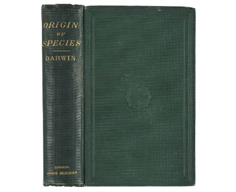 Darwin (Charles). The Origin of Species by Means of Natural Selection, or the Preservation of Favoured Races in the Struggle 