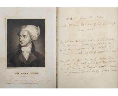 Hayley (William). The Life, and Posthumous Writings, of William Cowper, a New and Enlarged Edition, 4 volumes, Chichester: by