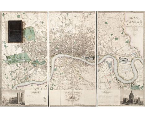 Greenwood (C. & J.). Map of London from an actual survey made in the years 1824, 1825 & 1826..., Greenwood, Pringle & Co., 1s