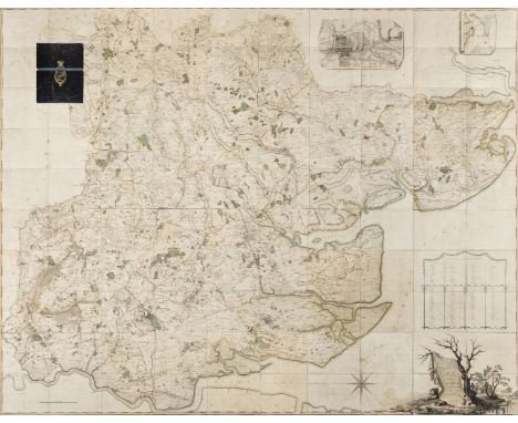 Chapman (John, and Andr‚, Peter). A Map of the County of Essex from an actual survey made in MDCCLXXII, MDCCLXXIII and MDCCLX