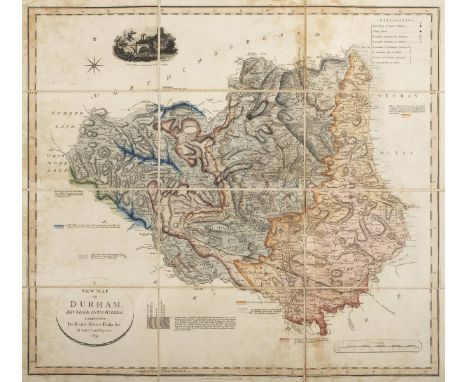 Cary (John, and Smith, William),  A New Map of Durham divided into Wards exhibiting its roads, rivers, parks &c, 1831,  engra