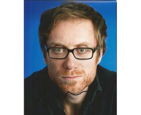 Stephen Merchant signed photo. Colour 8x10 portrait photo signed by comedian and writer Stephen Merchant. Good condition. All