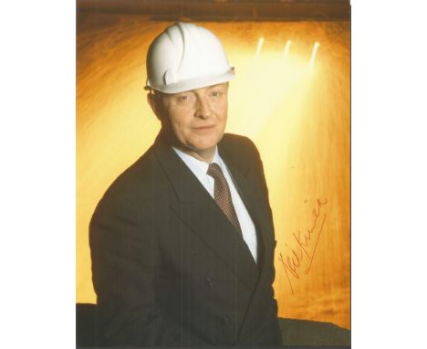 Neil Kinnock signed photo. Colour 8x10 portrait photograph signed by former leader of the Labour Party Neil Kinnock. Good con