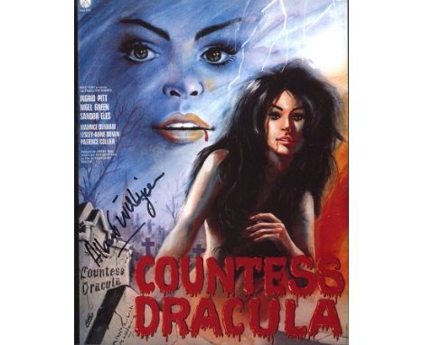 Dracula 8x10 Photo from The Film Countess Dracula, Signed by Albert Wilkinson.  Good condition. All signed items come with a 