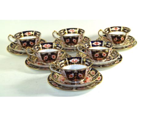 A Royal Crown Derby six setting tea servicePattern number 2451, comprising six cups, six saucers, six side plates    CONDITIO