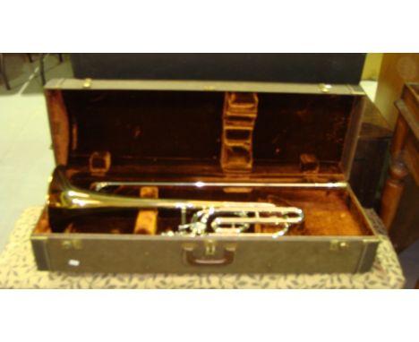Vintage trombone Custom Crafted P 22 Roberts Model by Olds & Son in hard case