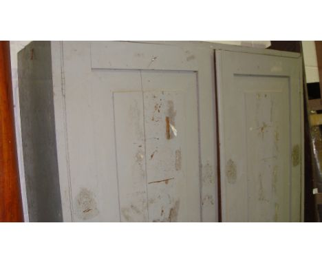 Vintage painted pine cupboard