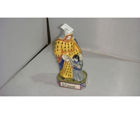 Vintage Quimper figure of St Anne