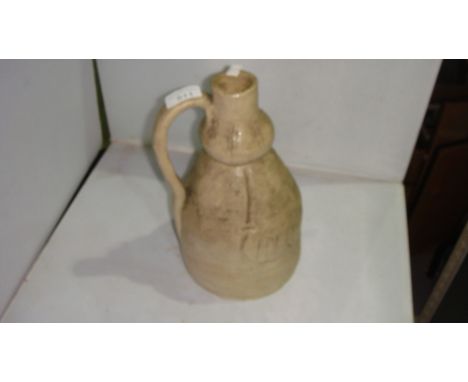Vintage stoneware cider flagon