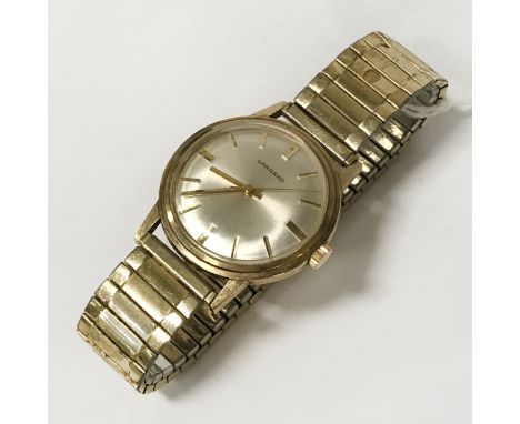 GARRARD 9CT GOLD GENTS WATCH