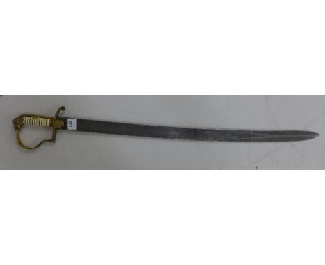 A sword, no scabbard, a/f, 84.5cm