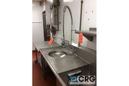 14 Ft Long 3 Compartment Stainless Steel Wash Sink With Food
