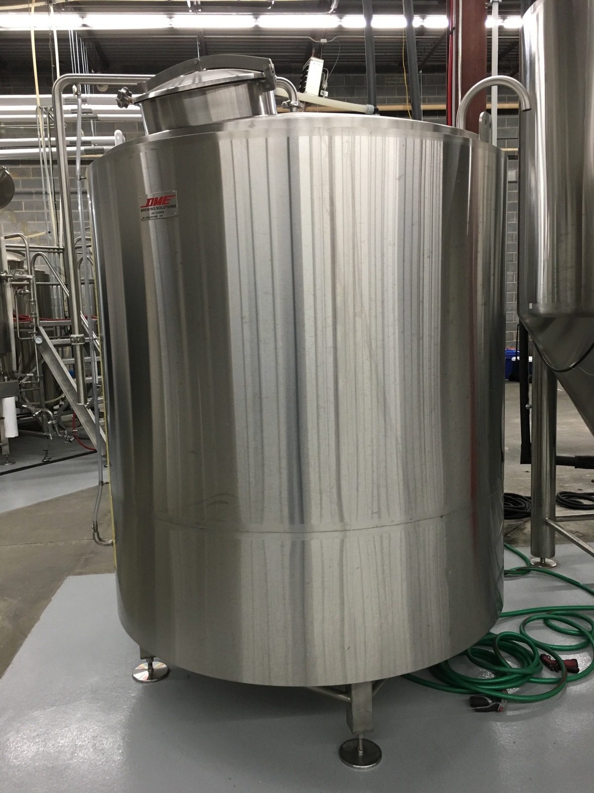 2015 DME Stainless Steel Cold Liquor Tank, Jacketed, Approx Dimensions