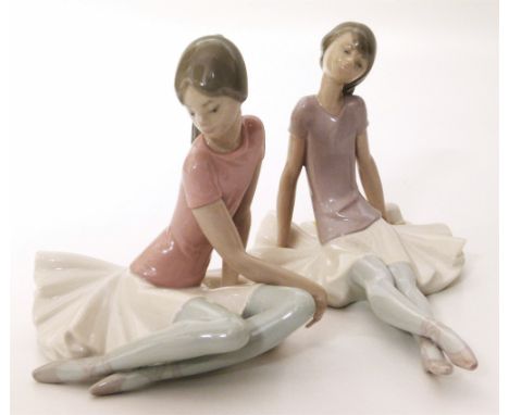 Two Lladro Ballerinas. Unfortunately we are not doing condition reports for this sale.