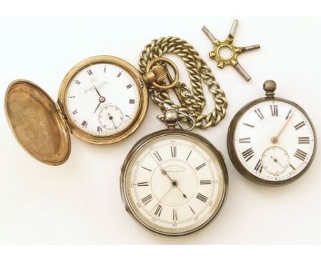 Dr's chronograph and two other pocket watches (3) Unfortunately we are not doing condition reports for this sale.