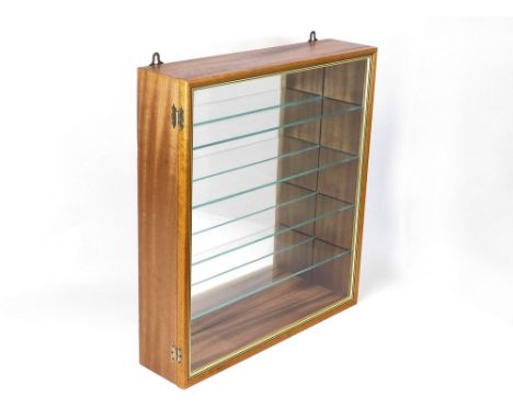 COLLECTOR'S CABINET. A wall hung collector's display cabinet. W51xH56xD13cm.WE CANNOT SHIP THIS ITEM… Due to fragility, size 