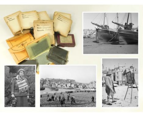 USA ARTIST'S CORNWALL TOUR PHOTOGRAPHS ETC. Three wallets contain a large quantity of negatives for photographs taken by Amer