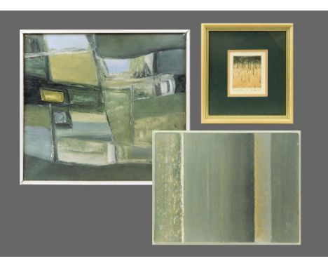 JOHN DALTON. Two oils by John Dalton & a small signed etching by another.WE CANNOT SHIP THIS ITEM… Due to fragility, size or 