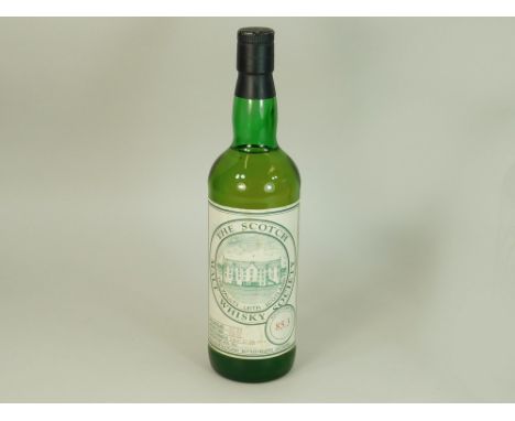VINTAGE WHISKY. A bottle of vintage Scotch Whisky by the Scotch Malt Whisky Society, Leith, Scotland. Date distilled Oct 1982