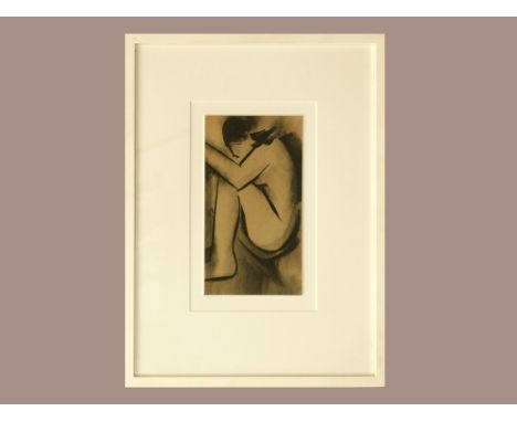 MARY STORK. 'Close.' Mixed media. Signed & dated 1.3.01. Signed, titled, dated & inscribed to the reverse. Image size 26 x 14