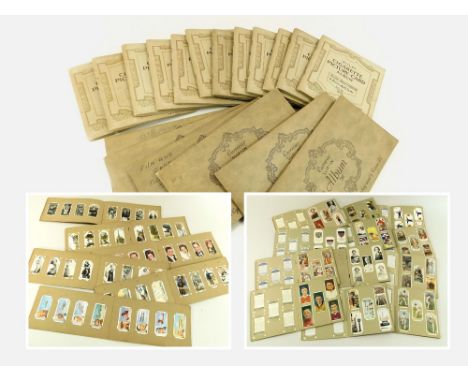 CIGARETTE CARD ALBUMS. Twelve Wills cigarette card albums: Seven with full sets including 'Allied Army Leaders' 1917. Five ot