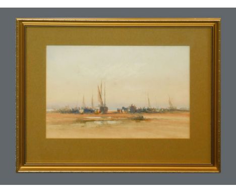 LASZLO MICHAEL RITTER. Landing the catch. Watercolour, Signed. 23.5 x 35cm.WE CANNOT SHIP THIS ITEM… Due to fragility, size o