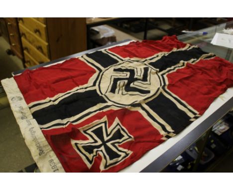 A German WW2 patent naval flag dated 1943