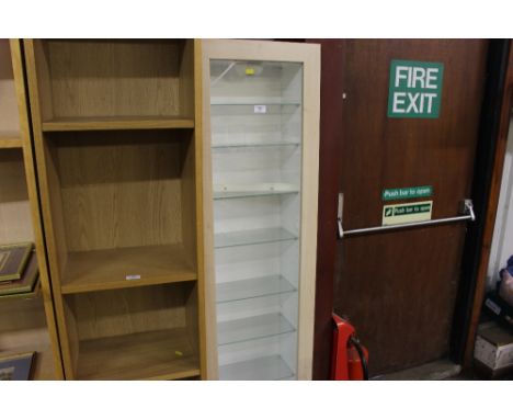 A glazed display shelf 
