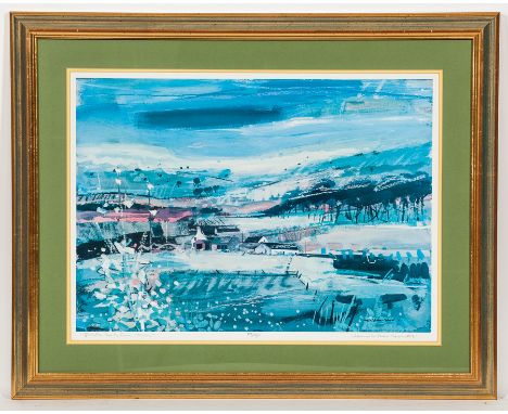 * HAMISH MACDONALD PAI (SCOTTISH 1935 - 2008),
SOUTH BANK FARM, ARRAN
limited edition colour print, signed, titled and number
