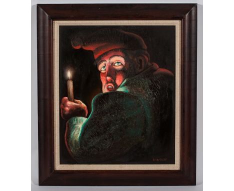 * PETER HOWSON OBE,
WILLIE WINKIE
oil on canvas, signed 
60cm x 50cm
Framed