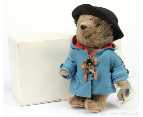 Steiff Danbury Mint Paddington Bear, Golden Anniversary, white tag 662010, LE to the year 2008, brown mohair, slight moth dam