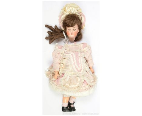 Kammer &amp; Reinhardt/Simon &amp; Halbig antique bisque doll, German, c.1910, impressed K * R SIMON &amp; HALBIG 403 65, ope