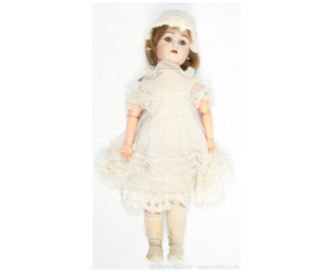 Simon &amp; Halbig / Kammer &amp; Reinhardt bisque child doll, German, c1910, impressed SIMON &amp; HALBIG K * R 66, weighted