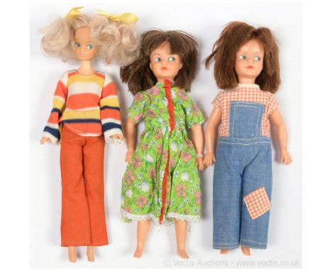 Vintage teenage fashion dolls, including: Pedigree Patch x two; Model Toys Mary Quant Daisy doll; Ideal Tammy (with remains o