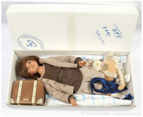 Angela Sutter Kunstlerpuppen Muriel OOAK vinyl doll, artist designed by Angela Sutter, 2008, with certificate "Ich bestatige,