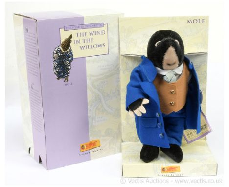Steiff The Wind in the Willows Mole, 1998 - 1999, white tag 037023, LE 4000, chest and swing label certificate, Excellent, so