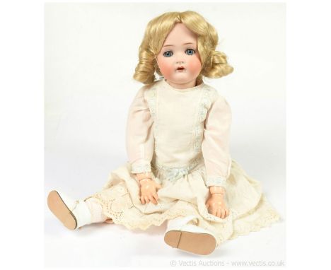 Kammer &amp; Reinhardt/Simon &amp; Halbig antique bisque doll, German, c.1910, impressed K * R SIMON &amp; HALBIG 403 58, ope