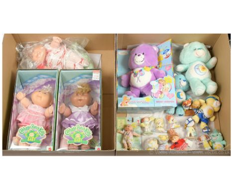 Collection of Cabbage Patch Kids and Care Bears, including: Cabbage Patch Kids Avon Patrice Hannah, in original factory plast