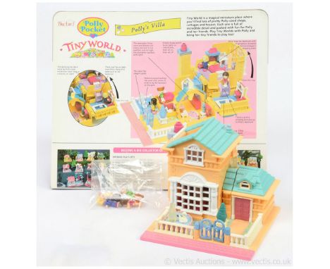 Bluebird vintage Polly Pocket Tiny World Polly's Villa (also known as Light up Hotel), 1994, complete, Good to Good Plus, wit