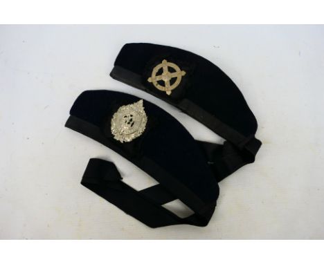 Two R Mackie & Co Scottish bonnet caps for Highland Regiment and Argyll And Sutherland Highlanders. [W]