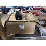 Box of eight matte black opal multiflat tissue dispensers