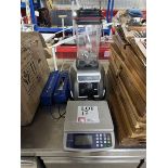 Nisbets Essentials counter top blender and DT580 price-computing scale